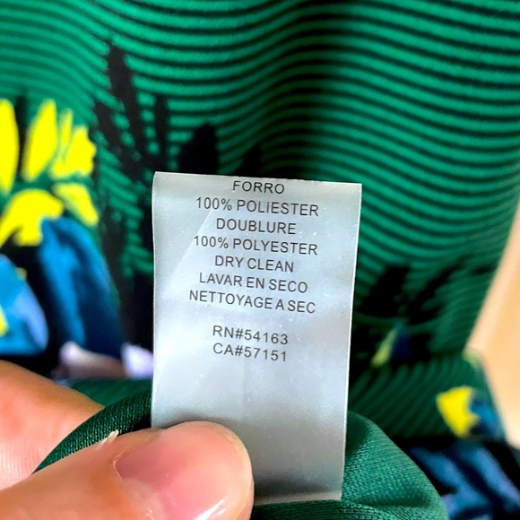 Vince Camuto Green Black Purple Stripe Floral Sleeveless Cocktail Dress Sz 4 - Picture 4 of 7